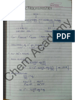 Electrochemistry Short Notes