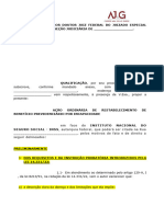 Modelo Restabelecimento Incapacidade Temporario + Permanente