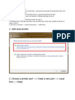 Add Port Printer