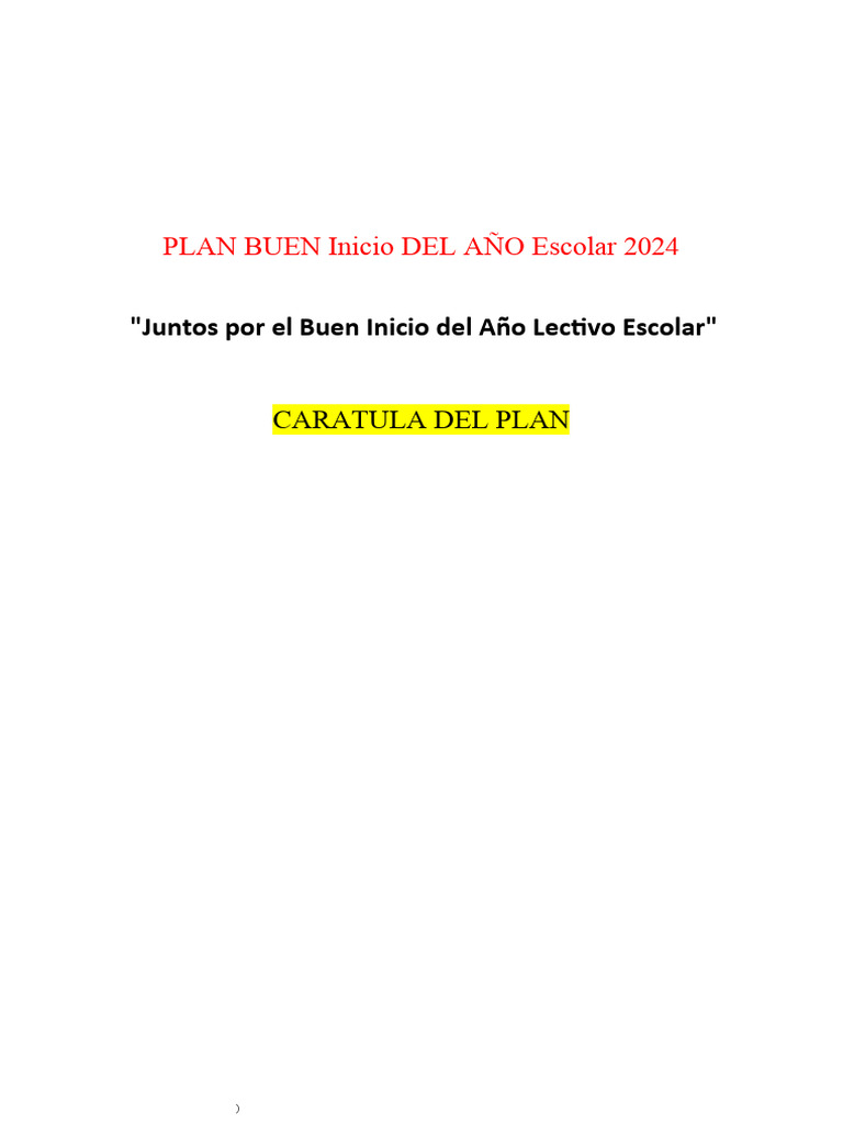 Plan Biae 2024 Iiee | PDF | Educación primaria | Salón de clases