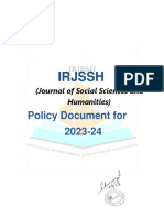 Policy Document IRJSSH-OTH