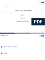 Extremum Local Et Global: Api-I