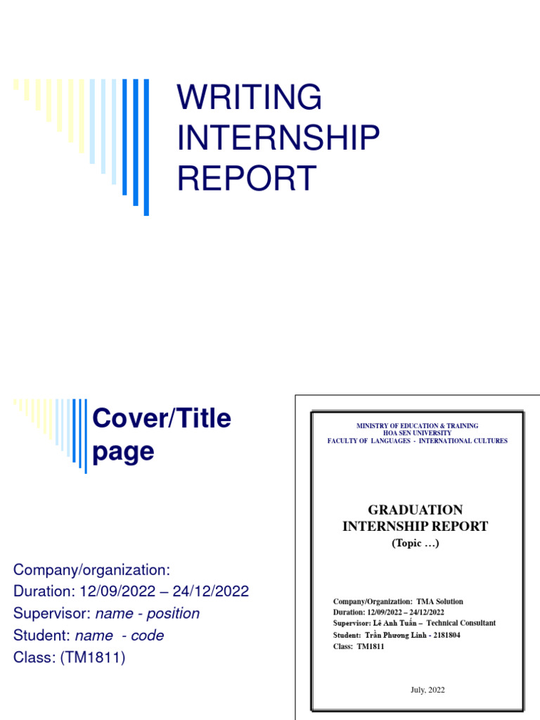 ex_WRITING GRADUATION INTERNSHIP REPORT | PDF | Experience | Evaluation