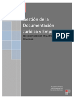 Gestion de La Documentación Jurídica y Empresarial