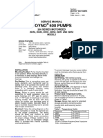 Moyno 500 PUMPS: Service Manual