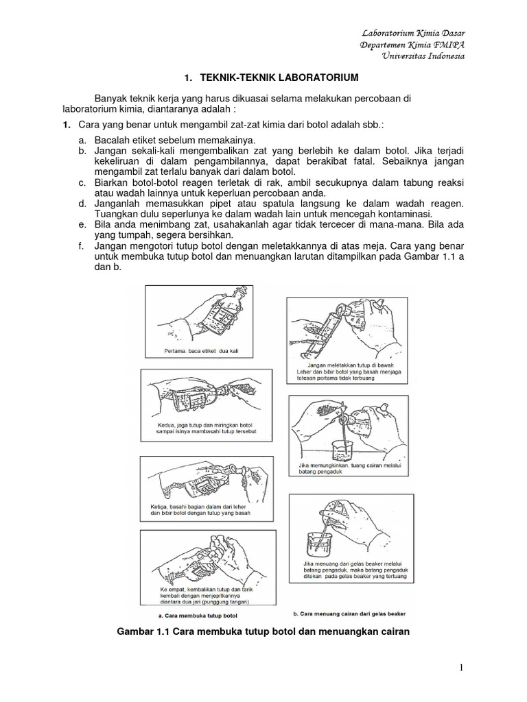 Teknik Dasar Laboratorium Kimia | PDF