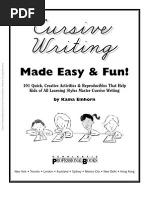 Easy and Fun Cursive Writing