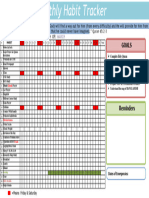 Monthly-Habit-Tracker March
