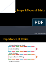 CHP 2 - Importance, Scope & Types of Ethics