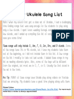 Easy Ukulele Song List: These Songs Will Only Include C, Am, F, G, Em, DM, and D Chords