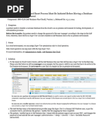 Cloud Password Reset Process Must Be Initiated Before Moving A Database To On-Premise Environment