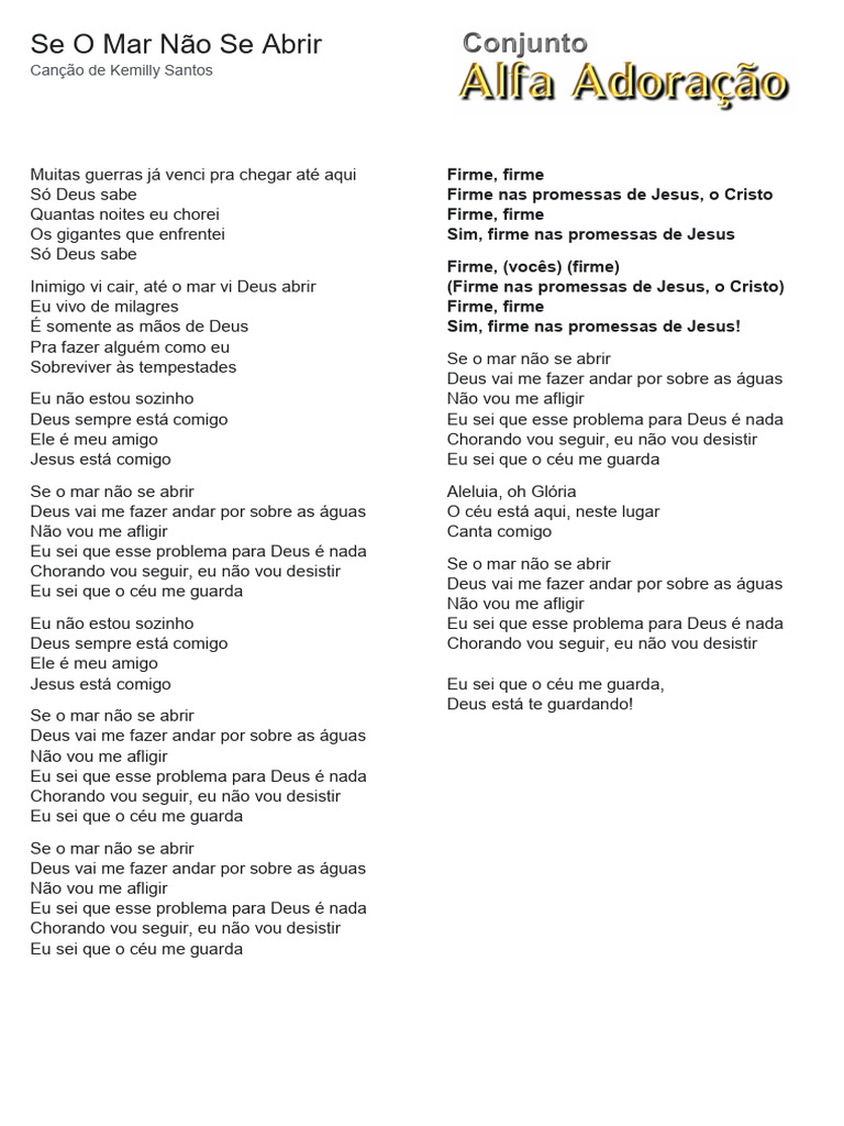 Letra da Canção 