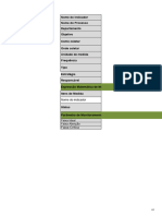 Formulário para Controle de Indicadores