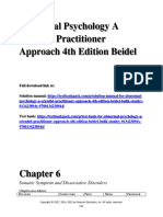Abnormal Psychology A Scientist Practitioner Approach 4Th Edition Beidel Solutions Manual Full Chapter PDF