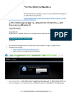 Updated SOP For Citrix Configuration