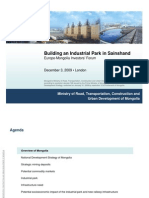 Building An Industrial Park in Sainshand