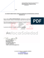 Certificado Laboral ALFREDO B