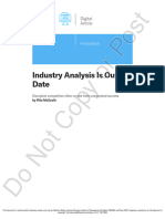 Is Industry Analysis Out of Date