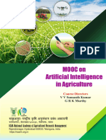 MOOC On Artificial Intelligence in Agriculture
