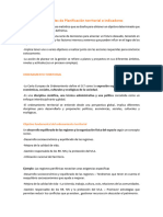 Planificación - Niveles de Planificación Territorial e Indicadores