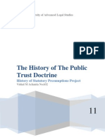 The History of The Public Trust Doctrine