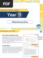 Y9 Spring 1 Numbers HA Guidance