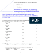 Test Bank For Elementary and Intermediate Algebra 4Th Edition by Carson and Jordan Isbn 0321925149 9780321925145 Full Chapter PDF