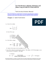 Solution Manual For Introduction To Robotics Mechanics and Control 4Th Edition Craig 0133489795 9780133489798 Full Chapter PDF