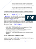 Business Term Paper Format