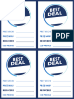 Eticheta Pret - Best Deal - A4