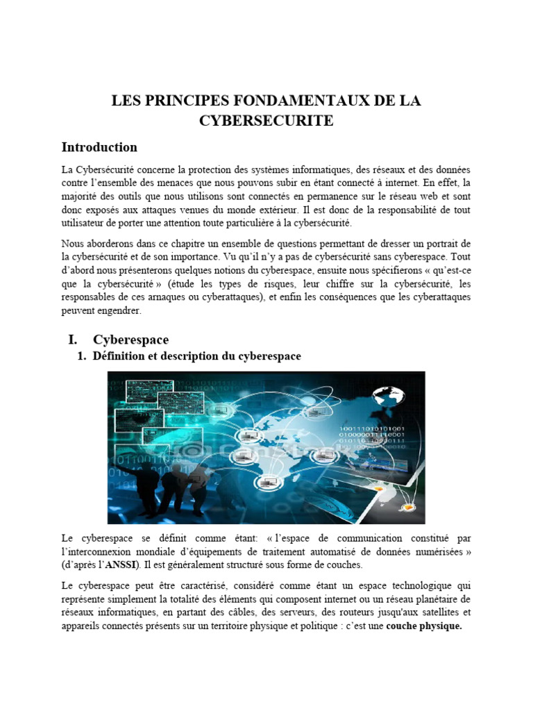 Principes Fondamentaux de la Cybersécurité | PDF | Sécurité des ...