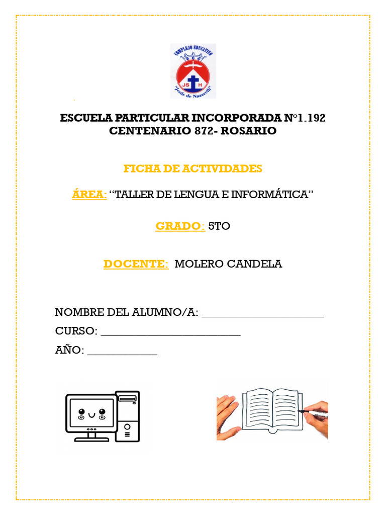 Cuadernillo 5to Taller de Lengua e Informatica | PDF | Hardware de la ...