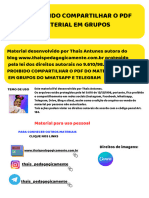 Proibido Compartilhar O PDF Do Material em Grupos