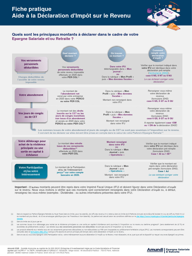 Déclaration Impôt : Case 6QS et 1SM | PDF | Impôt sur le revenu | Retraites