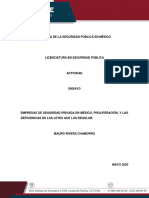 Empresas de Seguridad Privada en México, Proliferación, y Las Deficiencias de Las Leyes Que Las Regulan.