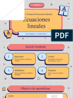 Introducción Ecuaciones Lineales.