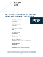 Trajetórias/práticas, Juvenis em Tempos de Pandemia Da Covid-19