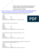 Test Bank For Enhanced Microsoft Excel 2013 Illustrated Complete 1St Edition by Reding Wermers Isbn 1305501241 9781305501249 Full Chapter PDF