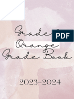 Pink Watercolor Planner Cover Design