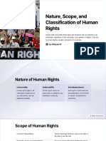Nature Scope and Classification of Human Rights