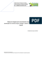 Manejo Da Irrigação - Momento de Ligar e Desligar o Sistema