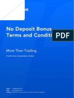 No Deposit Bonus Terms and Conditions