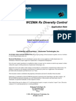 WCDMA RX Diversity Control: Application Note