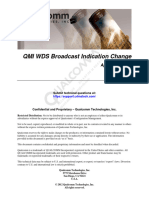 QMI WDS Broadcast Indication Change: Application Note