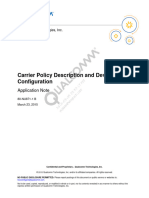 Carrier Policy Description and Device Configuration: Application Note