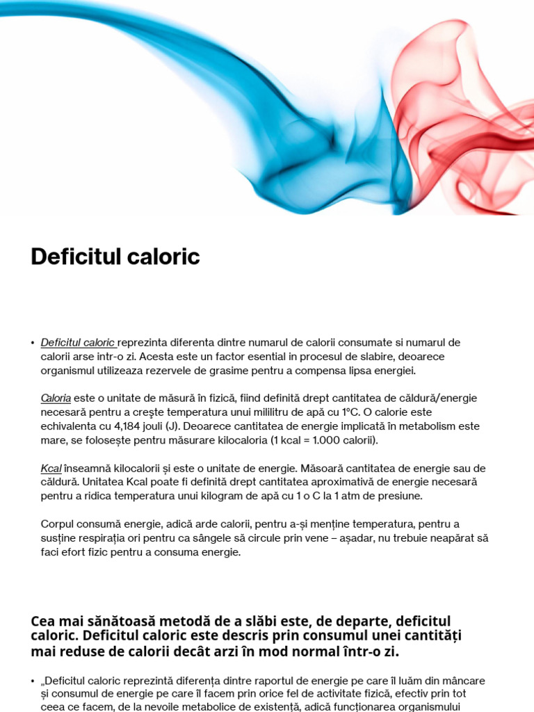 Deficit Caloric | PDF