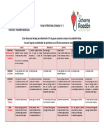 Plan Nutricional Semana 1 y 2