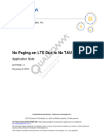 No Paging On LTE Due To No TAU Procedure: Application Note