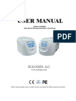 Scilogex D3024R High Speed Refrigerate Micro-Centrifuge Manual