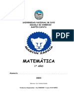 Colegio Martín Zapata - Matemática I